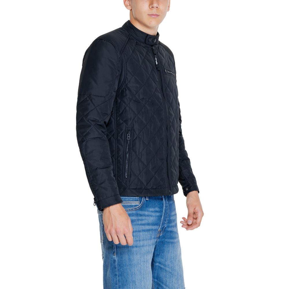 Replay Black Polyamide Bomber