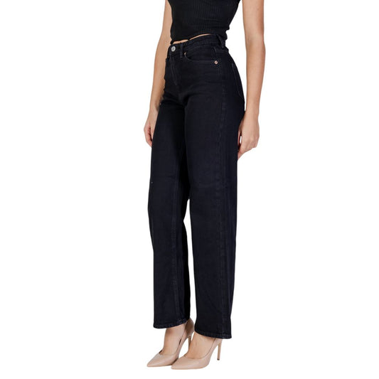 Vero Moda Black Cotton Mom Jeans