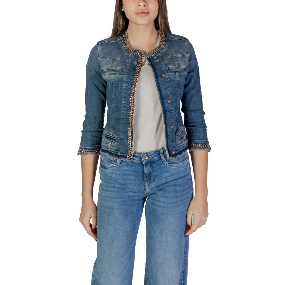 Liu Jo Light Blue Cotton Denim Jacket