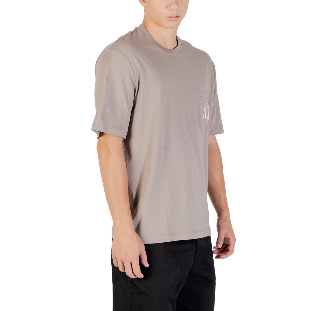 Armani Exchange Brown Cotton Sportswear