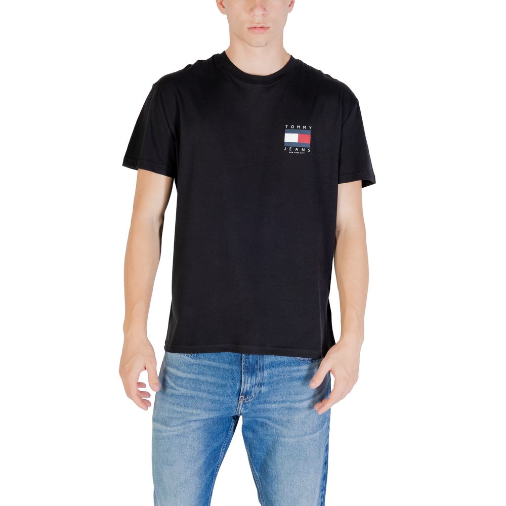 Tommy Hilfiger Jeans Black Recycled Cotton T-Shirt