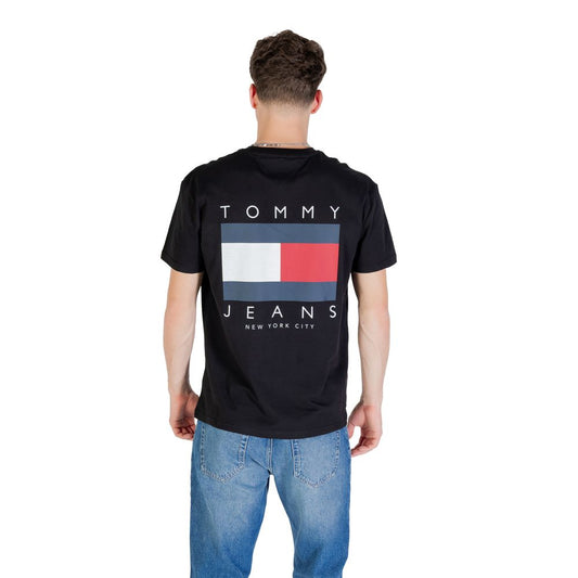 Tommy Hilfiger Jeans Black Recycled Cotton T-Shirt