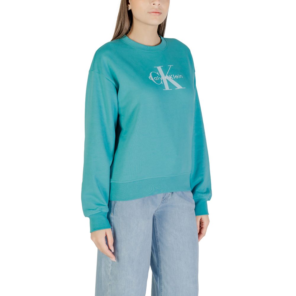 Calvin Klein Jeans Blue Cotton Sweatshirt