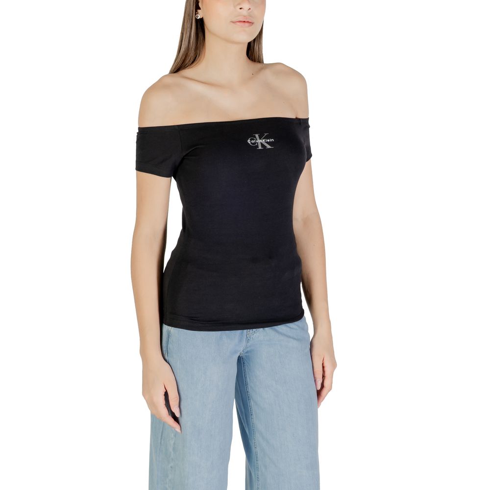 Calvin Klein Jeans Black Cotton T-Shirt