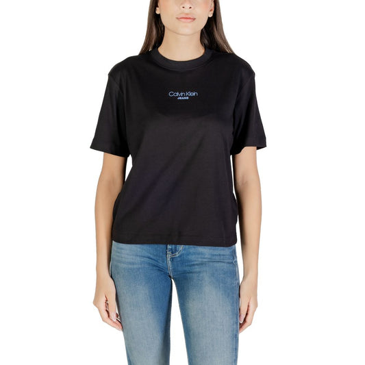 Calvin Klein Jeans Black Cotton T-Shirt