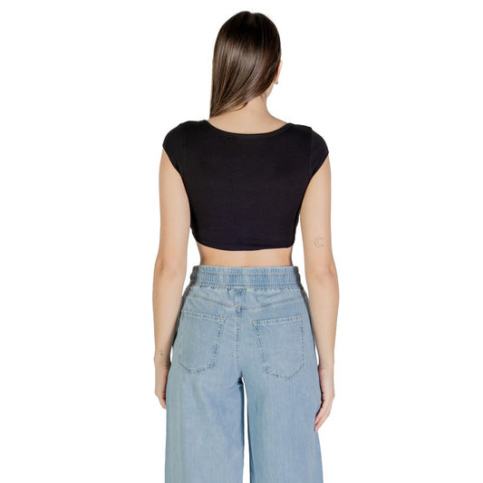 Tommy Hilfiger Jeans Black Cotton T-Shirt