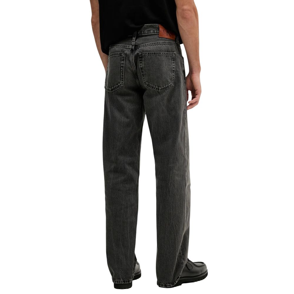 Calvin Klein Jeans Black Cotton Relaxed Fit Jeans