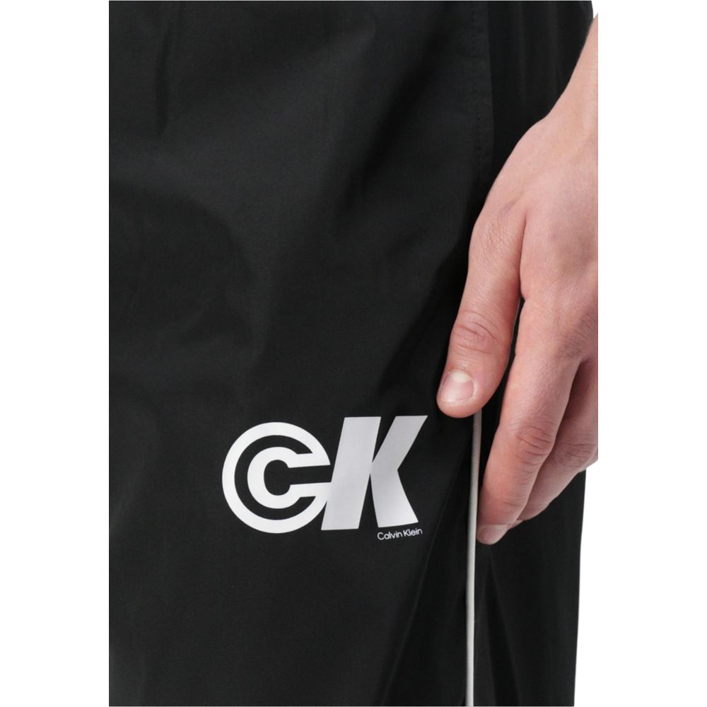 Calvin Klein Jeans Black Polyester Joggers (Workout Pants)