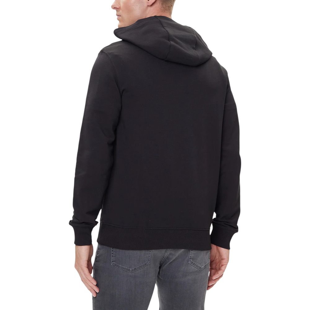 Tommy Hilfiger Black Recycled Cotton Hoodie