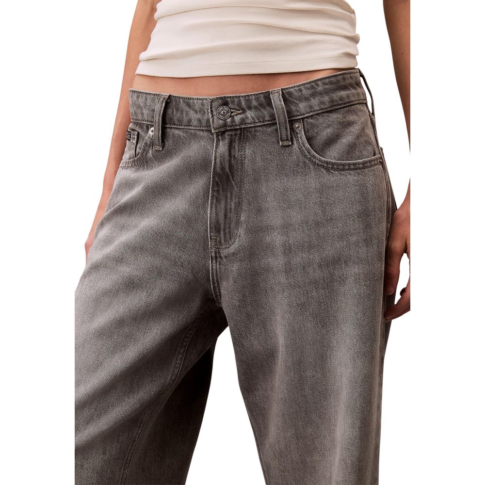Calvin Klein Jeans Gray Cotton Boyfriend Jeans