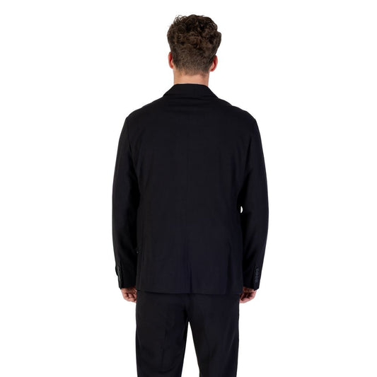 Armani Exchange Black Lyocell Blazer