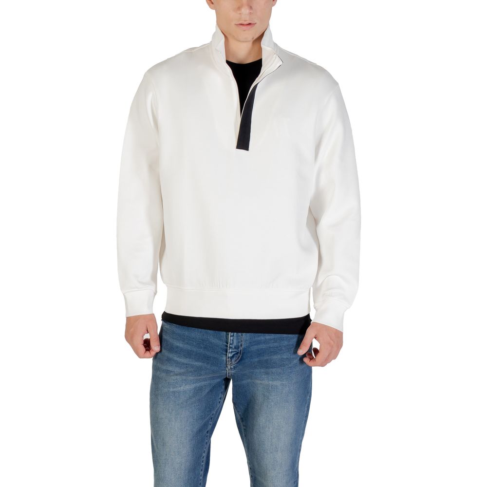 Armani Exchange Cream Cotton Sweatshirt