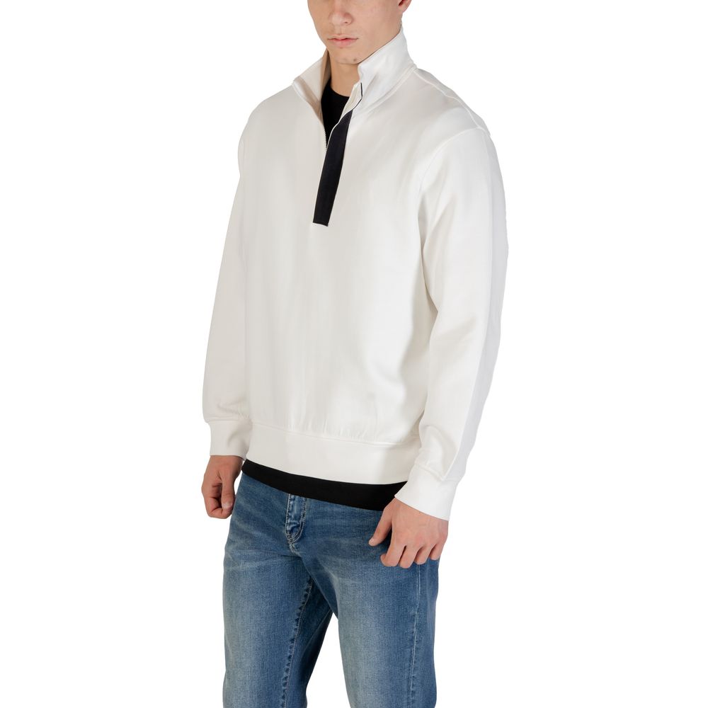 Armani Exchange Cream Cotton Sweatshirt