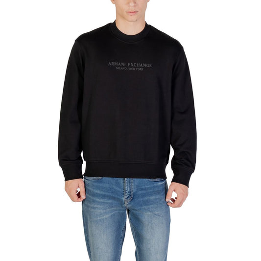 Armani Exchange Black Cotton Sweatshirt