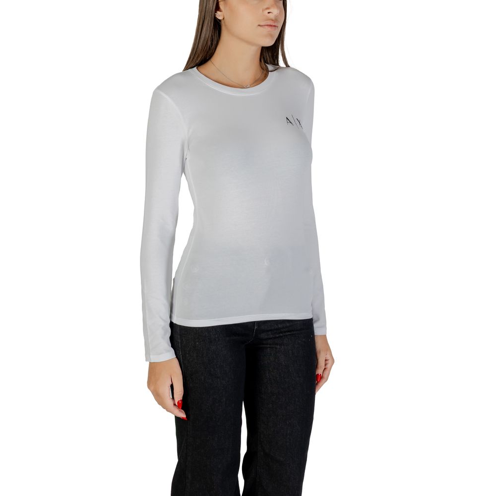 Armani Exchange White Cotton T-Shirt