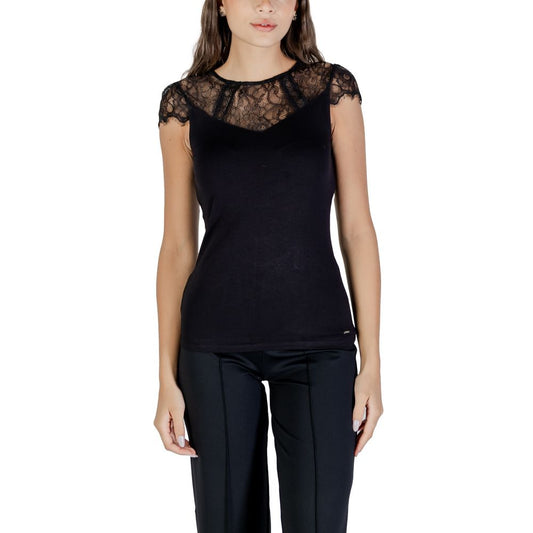 Morgan De Toi Black Viscose Blouse