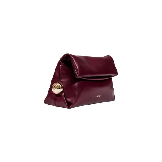 Liu Jo Bordeaux Polyethylene Clutch Bag