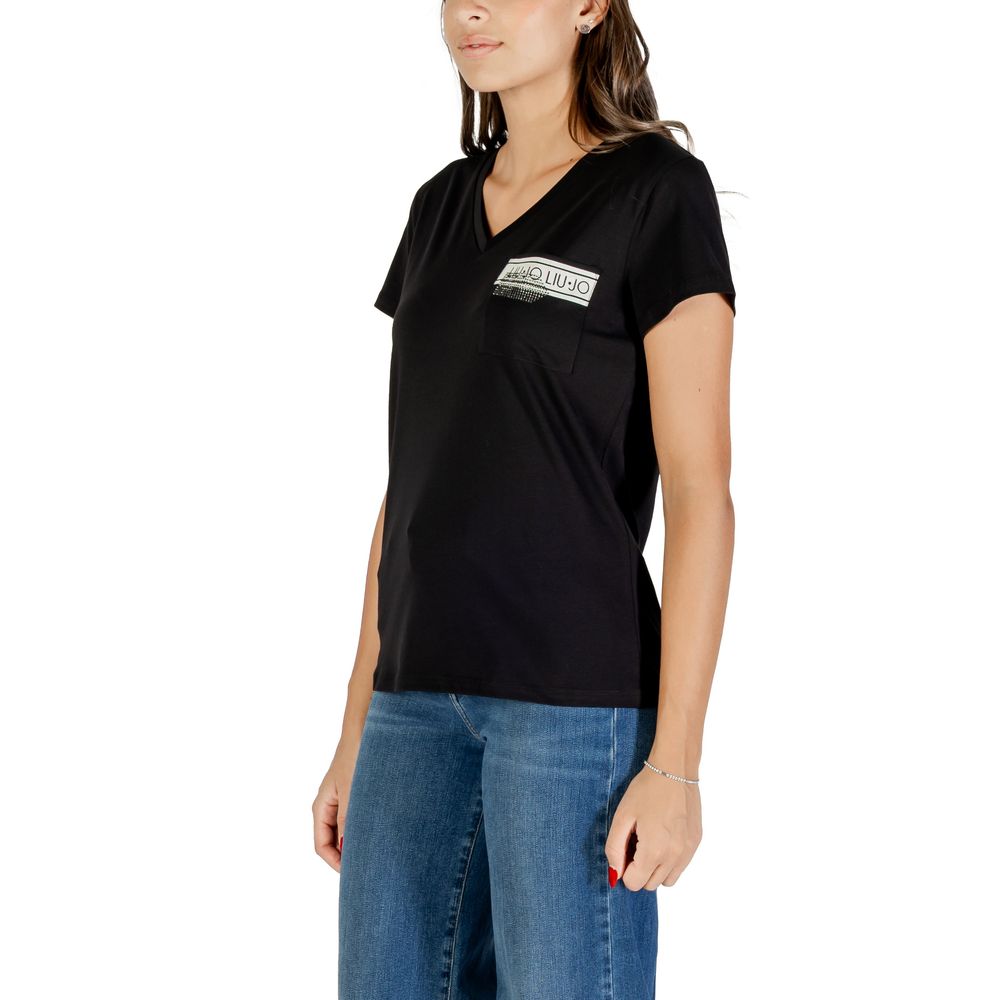 Liu Jo Black Cotton T-Shirt