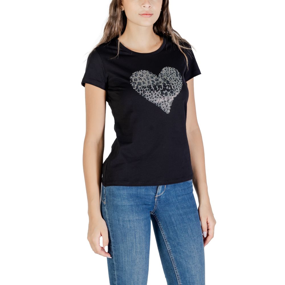 Liu Jo Black Cotton T-Shirt