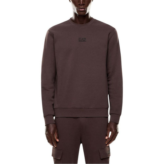 EA7 Emporio Armani Brown Cotton Sweatshirt