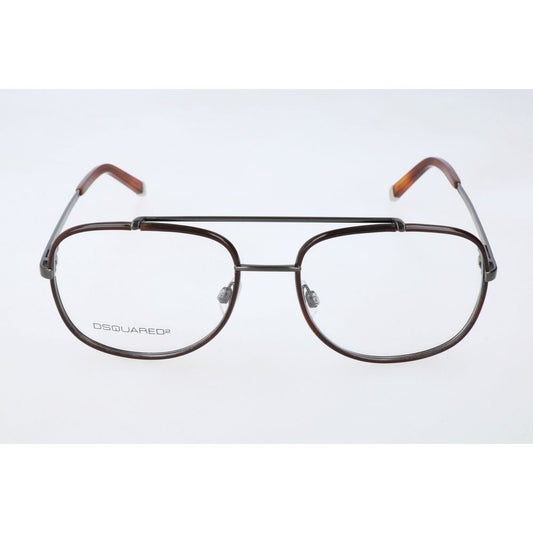 Dsquared² Brown Metal Glasses (Frames)