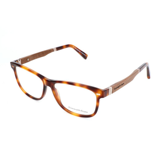 Ermenegildo Zegna Brown Resin Glasses (Frames)