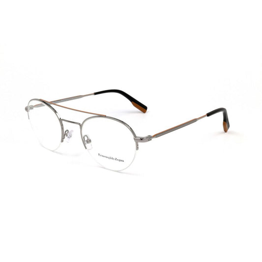 Ermenegildo Zegna Gray Metal Glasses (Frames)