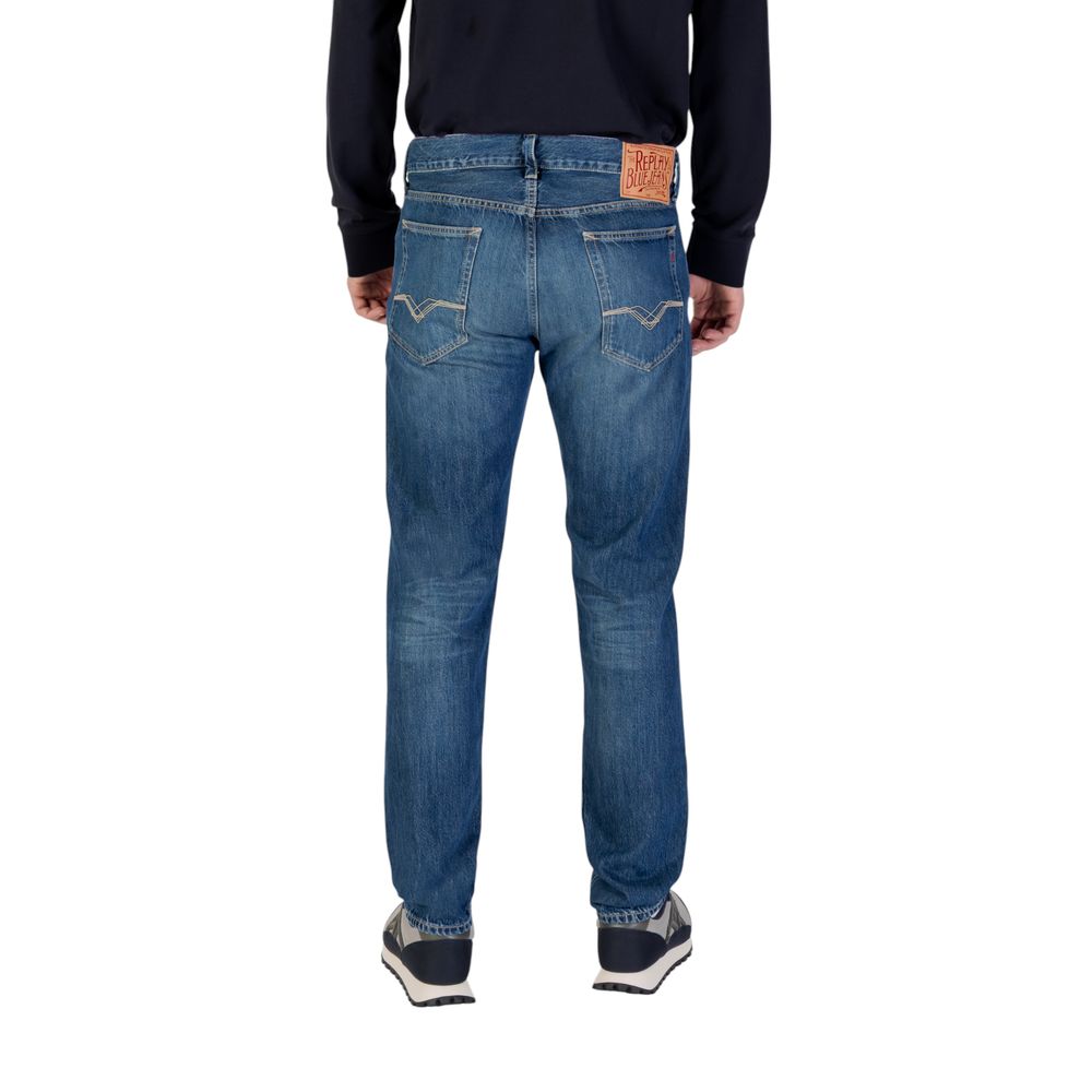 Replay Blue Cotton Skinny Jeans