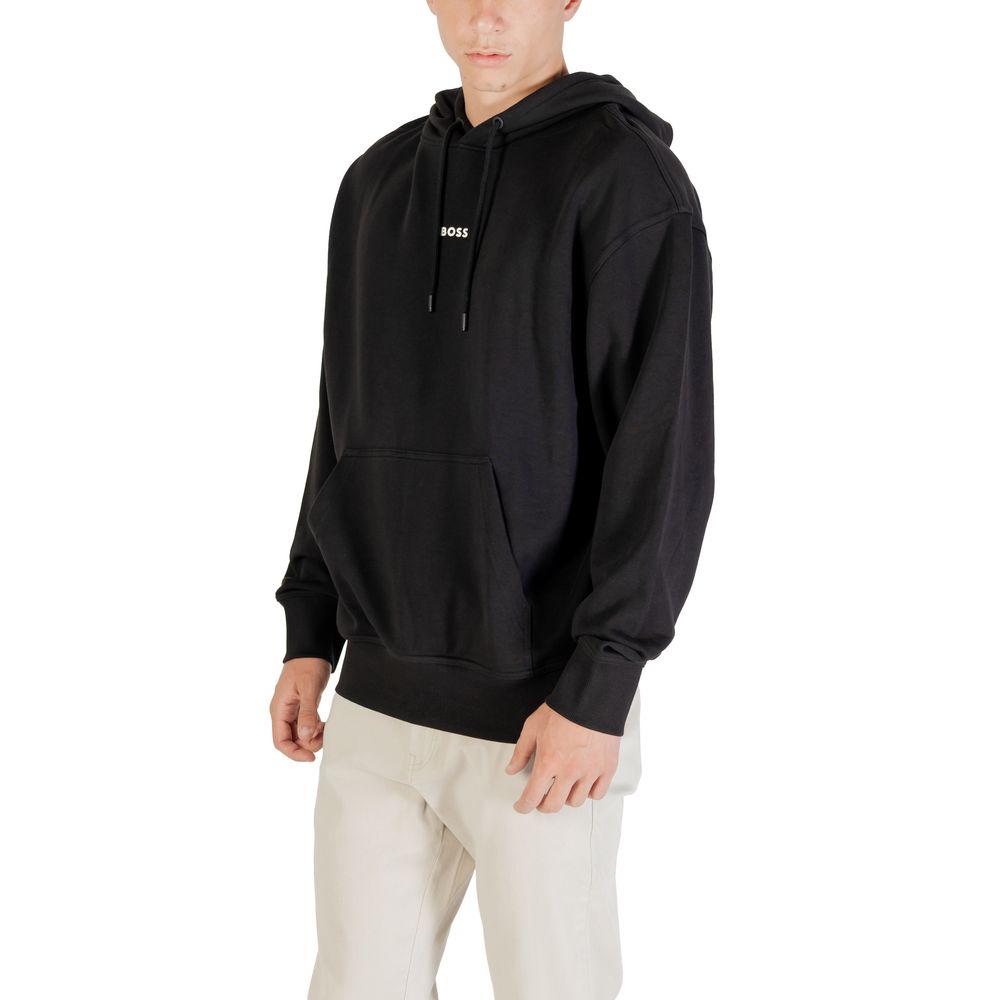 Hugo Boss Black Cotton Hoodie