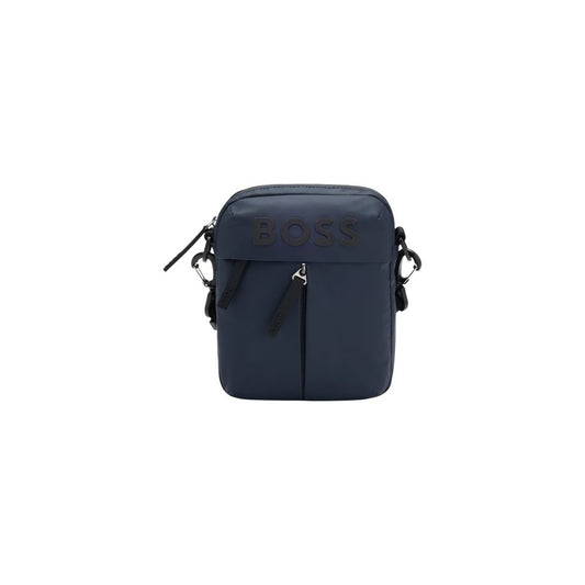 Hugo Boss Blue Polyester Messenger Bag