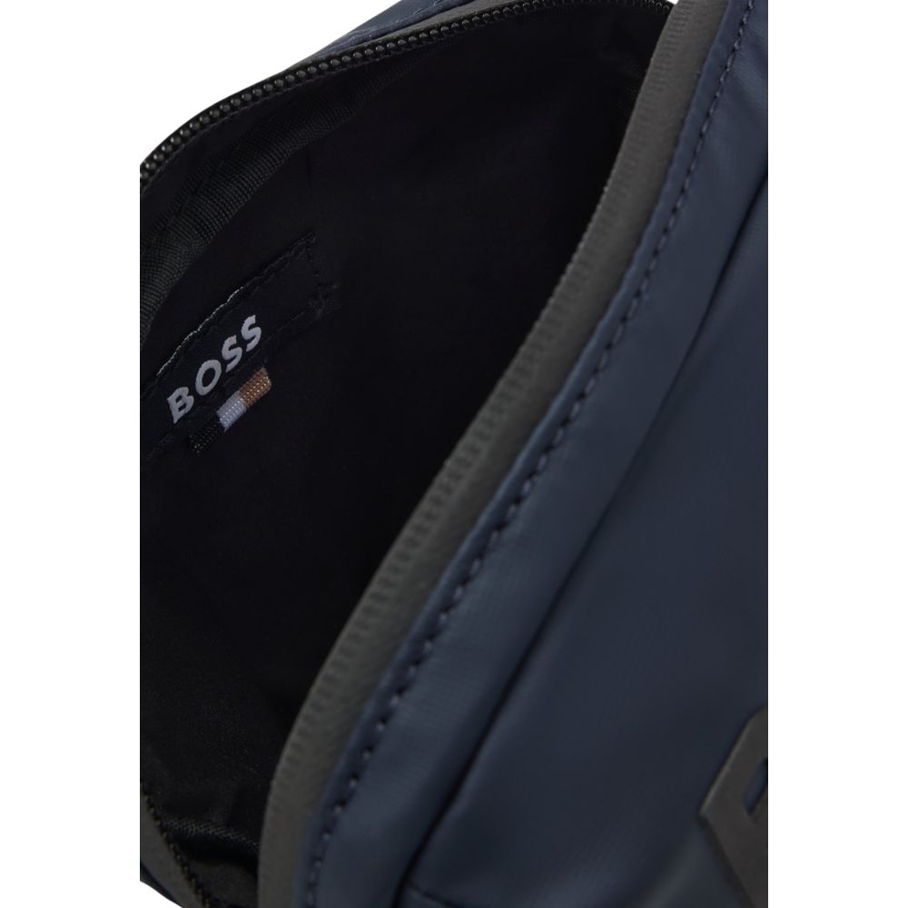 Hugo Boss Blue Polyester Messenger Bag
