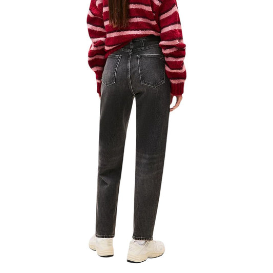 Tommy Hilfiger Jeans Black Recycled Cotton Mom Jeans