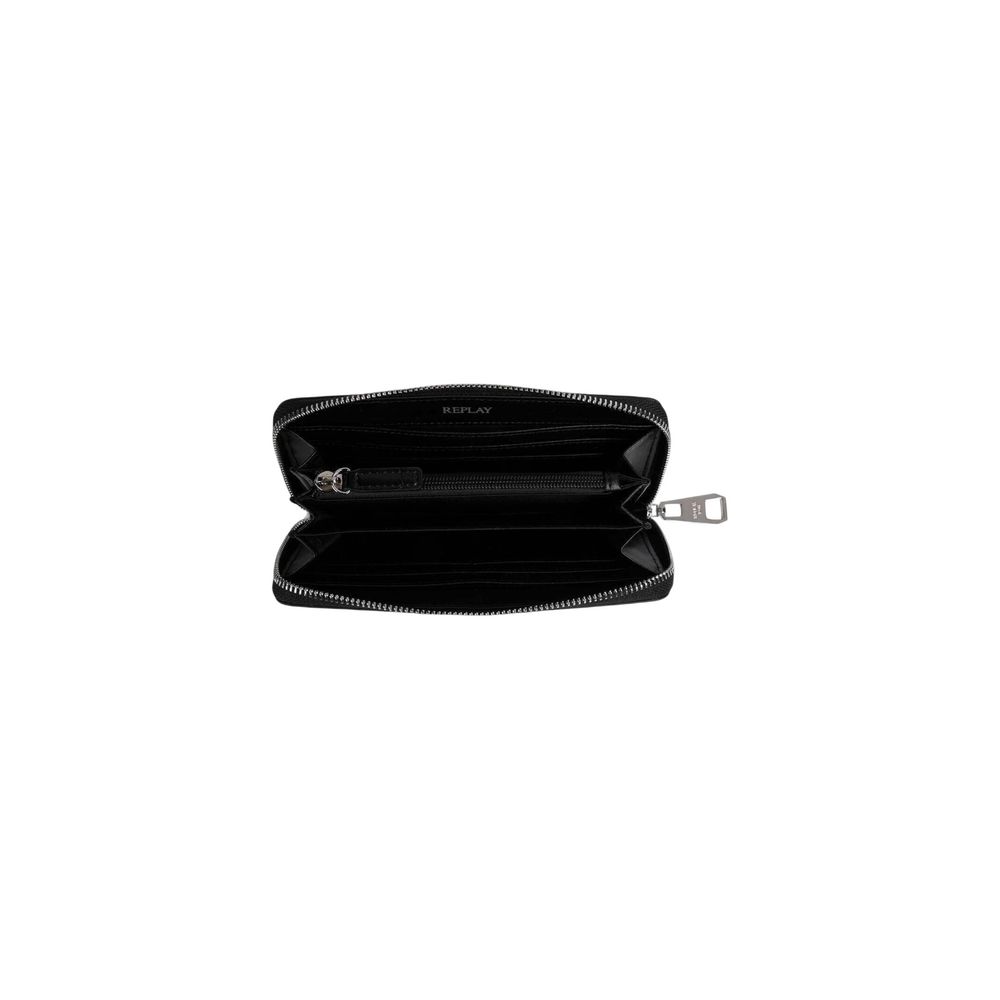 Replay Black Polyester Wallet