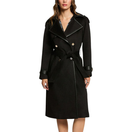 Morgan De Toi Black Polyester Coat