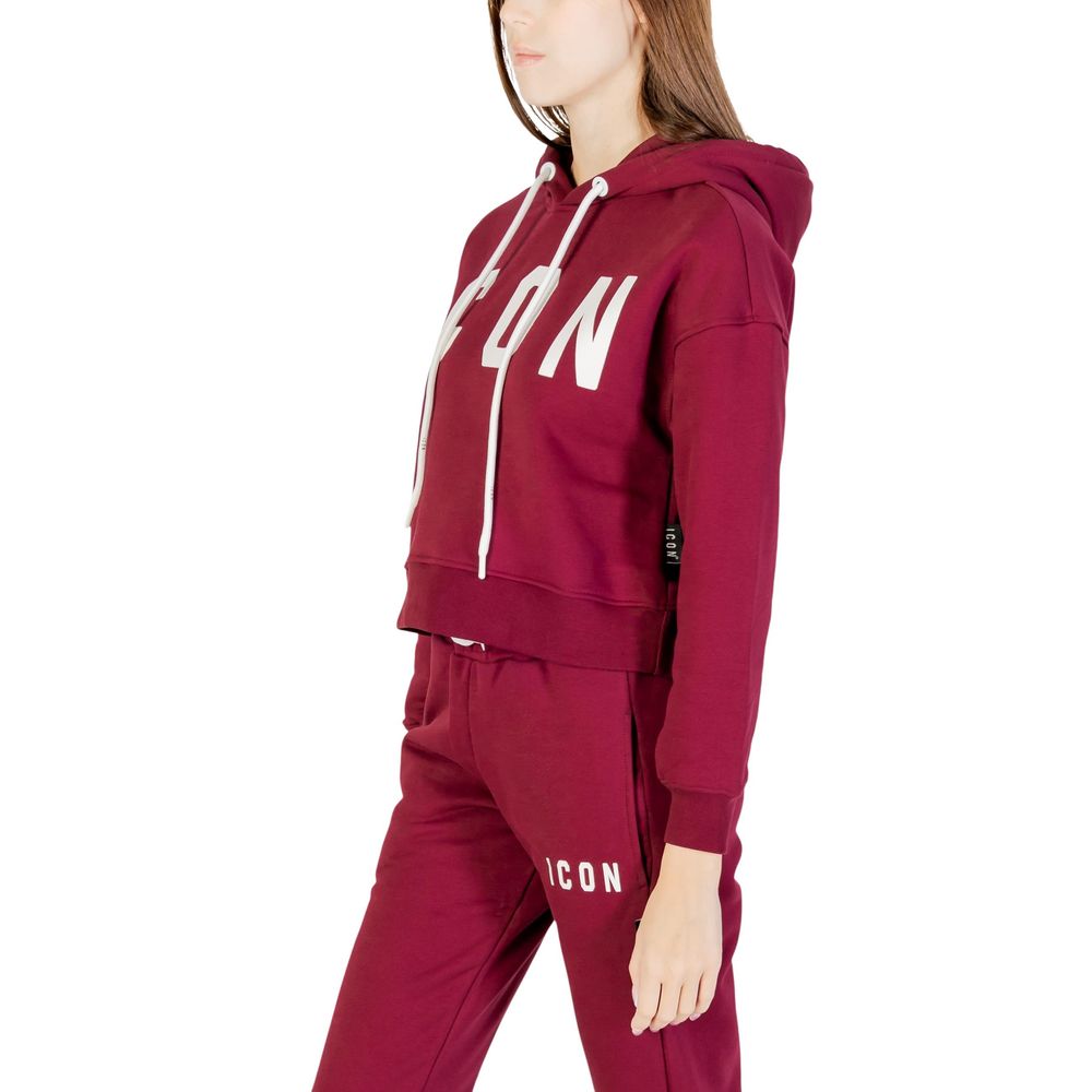 Icon Bordeaux Cotton Hoodie
