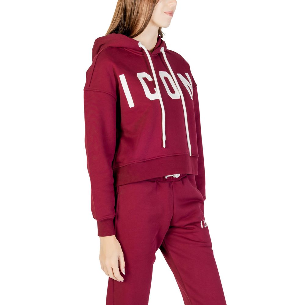 Icon Bordeaux Cotton Hoodie