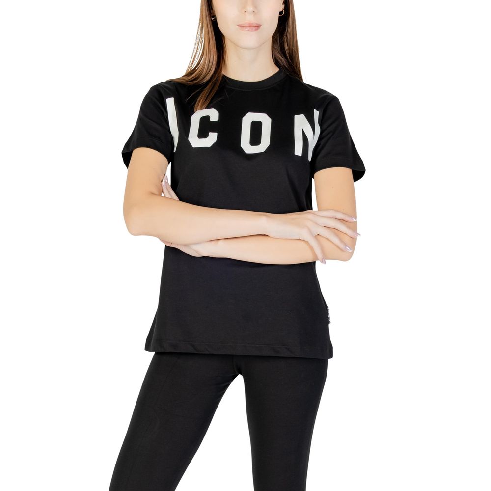 Icon Black Cotton T-Shirt