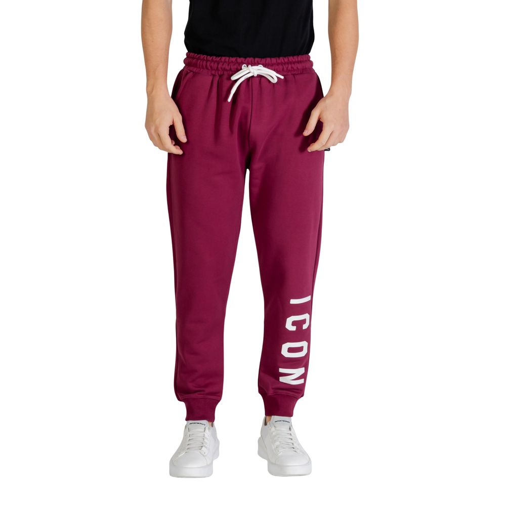 Icon Bordeaux Cotton Joggers (Workout Pants)