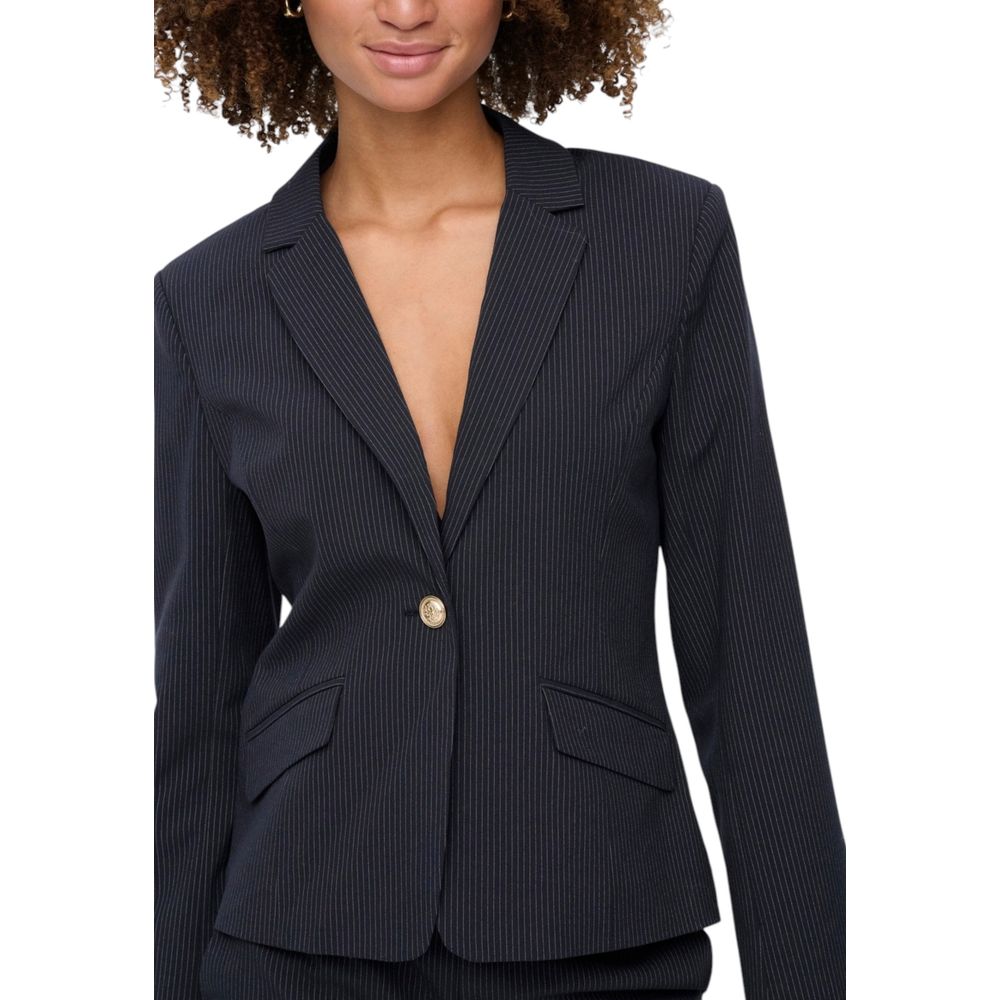 Only Blue Polyester Blazer