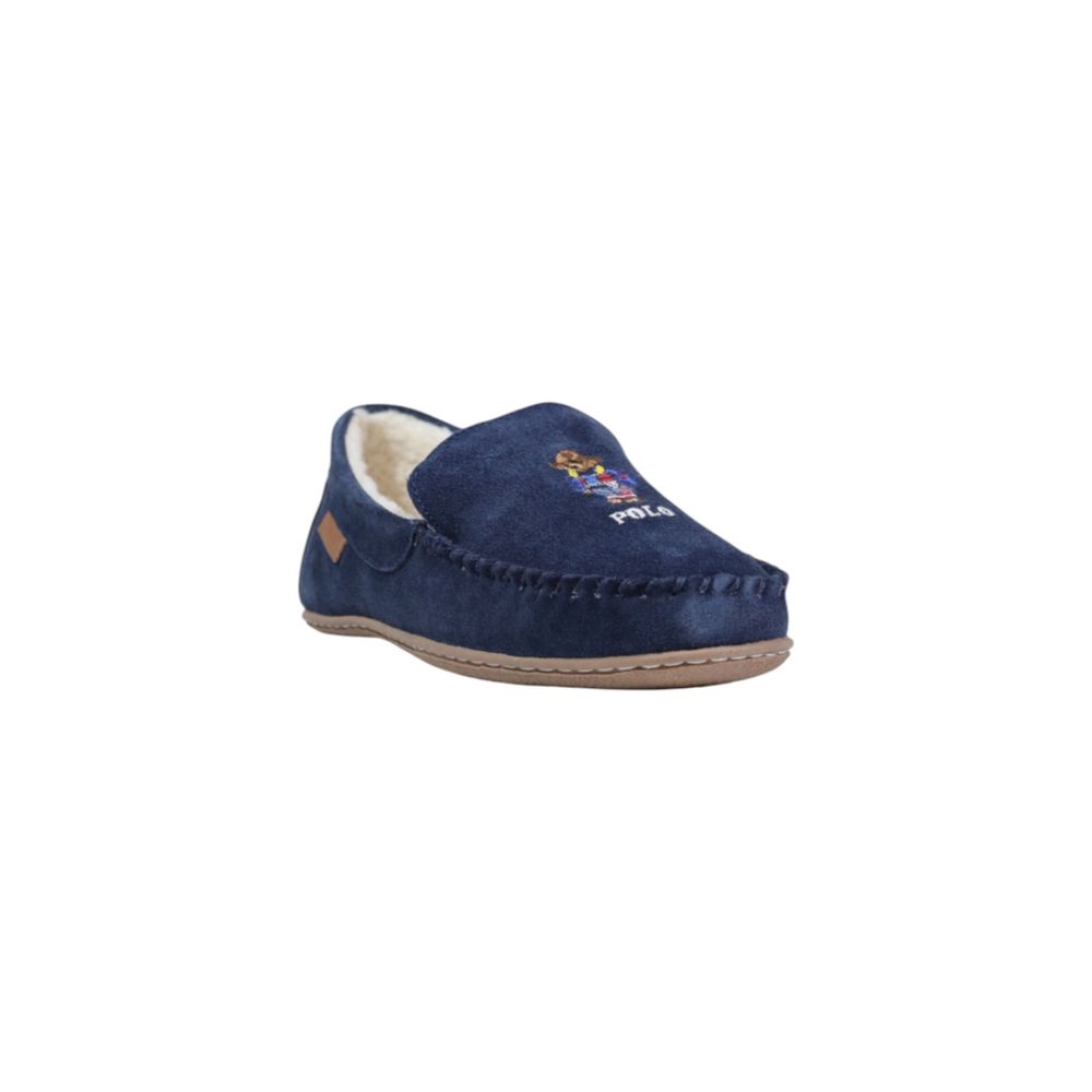 Ralph Lauren Blue Suede Leather Slippers
