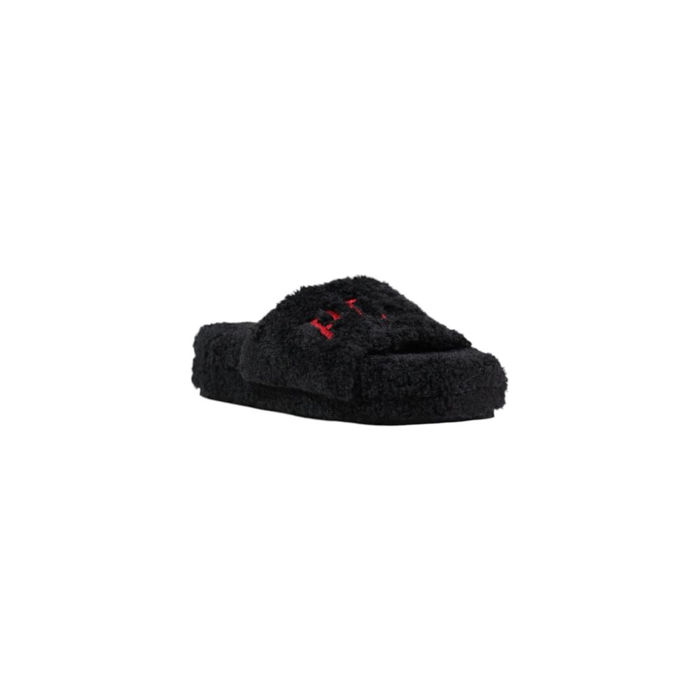Ralph Lauren Black Textile Slippers