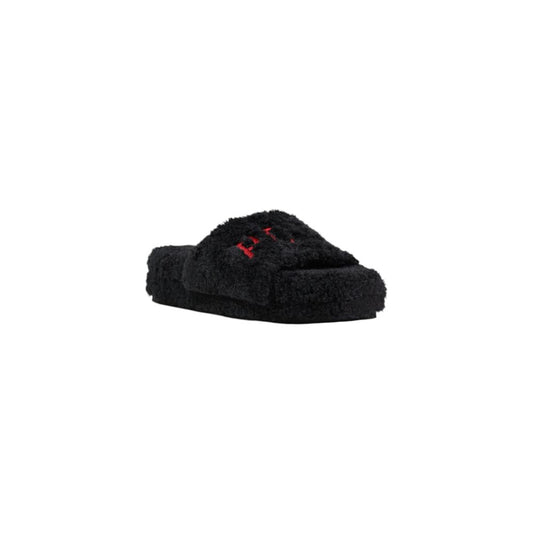 Ralph Lauren Black Textile Slippers
