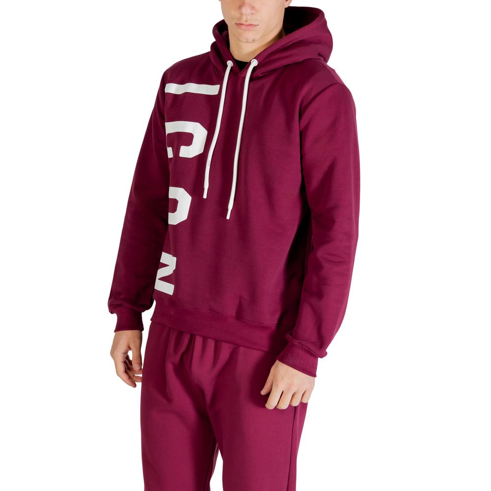 Icon Bordeaux Cotton Hoodie