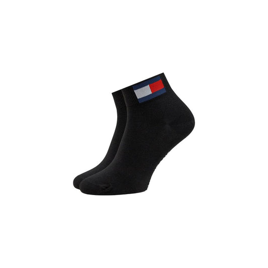 Tommy Hilfiger Jeans Black Cotton Socks