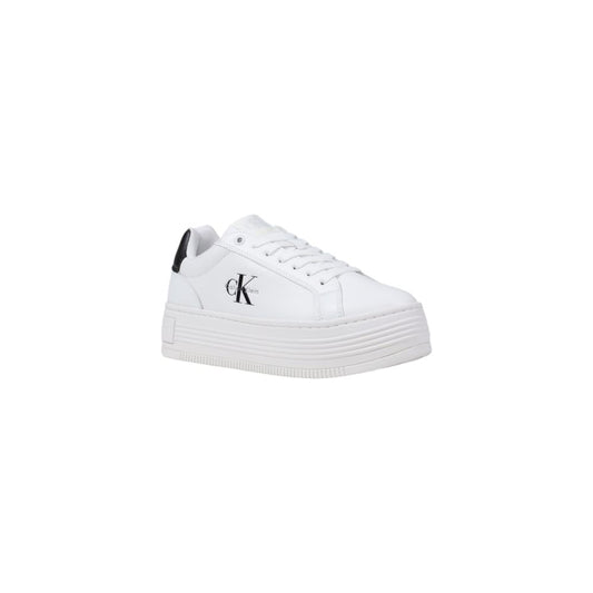 Calvin Klein Jeans White Leather Low Top Sneakers
