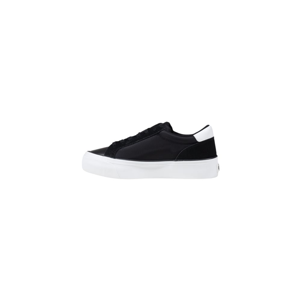 Calvin Klein Jeans Black And White Recycled Polyamide Platform Sneakers