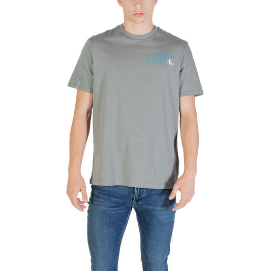 Calvin Klein Jeans Gray Cotton T-Shirt