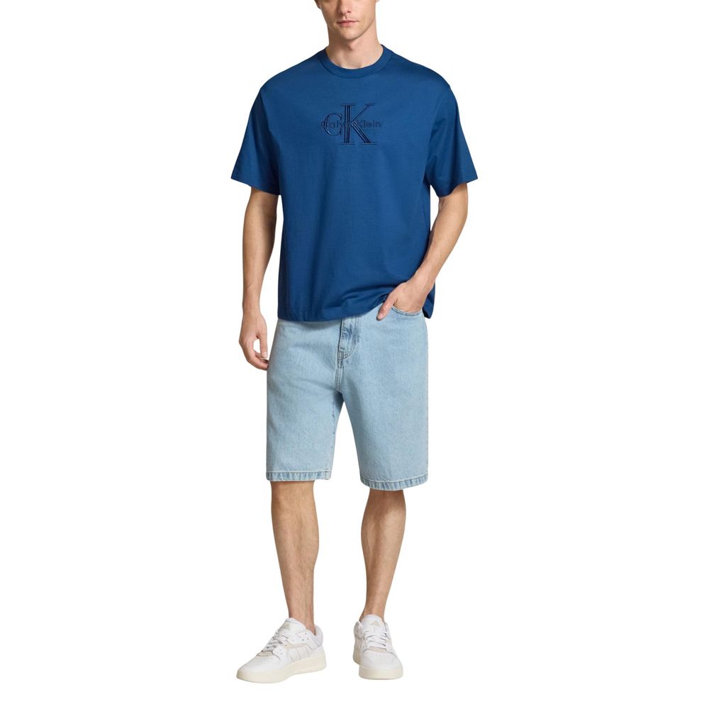 Calvin Klein Jeans Blue Cotton T-Shirt