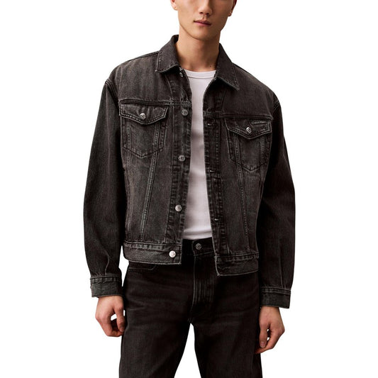 Calvin Klein Jeans Black Cotton Denim Jacket