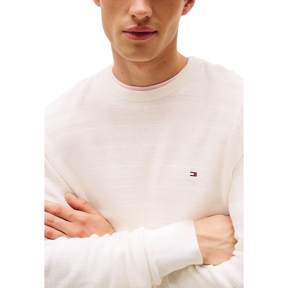 Tommy Hilfiger Beige Recycled Cotton Sweatshirt